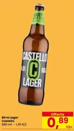 Eurospar Birra Lager Castello offerta