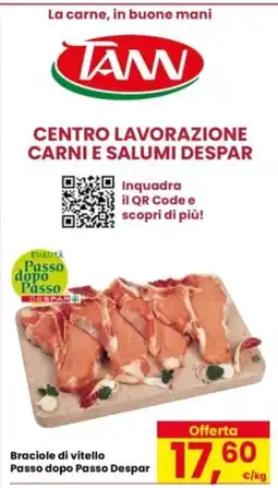 Eurospar Braciole di vitello Passo dopo Passo Despar offerta