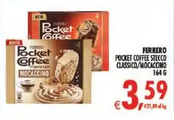 Deco Iperstore FERRERO Pocket Coffee espresso MOCACCINO offerta