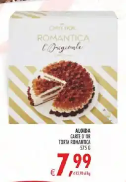 Deco Iperstore ALGIDA CARTE D'OR TORTA ROMANTICA offerta