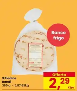 Eurospar 3 Piadine Randi offerta