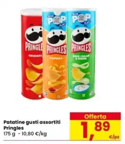 Eurospar Patatine gusti assortiti Pringles offerta