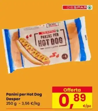 Eurospar Panini per Hot Dog Despar offerta