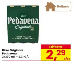 Eurospar Birra Originale Pedavena offerta