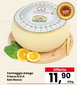 Eurospar Formaggio Asiago Fresco D.O.P. San Rocco offerta
