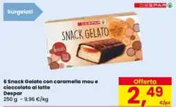 Eurospar Snack Gelato con caramella mou e cioccolato al latte Despar offerta