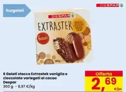 Eurospar Gelati stecco Extrastek offerta