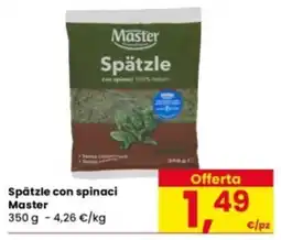 Eurospar Spätzle con spinaci Master offerta