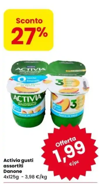 Eurospar Activia gusti assortiti Danone offerta