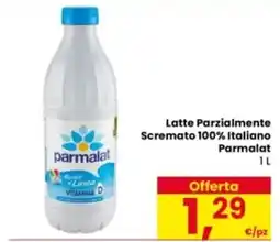 Eurospar Latte Parzialmente Scremato 100% Italiano Parmalat offerta