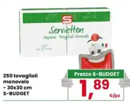 Eurospar Servietten S-BUDGET offerta