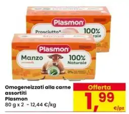 Eurospar Omogeneizzati alla carne assortiti Plasmon offerta