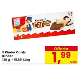 Eurospar Kinder Cards offerta