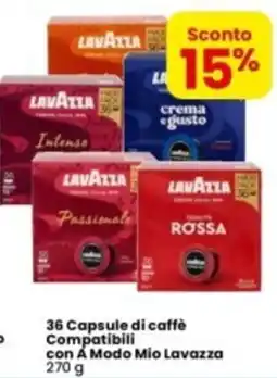 Eurospar 36 Capsule di caffè Compatibili con A Modo Mio Lavazza offerta