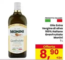 Eurospar Olio Extra Vergine di oliva GranFruttato Monini offerta