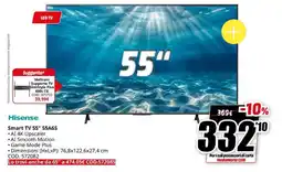 MediaWorld Hisense Smart TV 55" 55A6S offerta