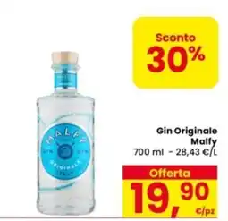 Eurospar Gin Originale Malfy offerta