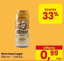 Eurospar Birra Kozel Lager offerta