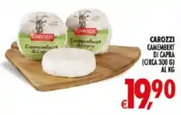 Deco Iperstore CAROZZI Camembert di Capra offerta
