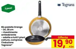 Eurospar Bis padelle Orange Tognana offerta