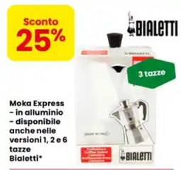 Eurospar Moka Express Bialetti offerta