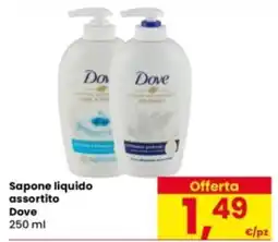 Eurospar Sapone liquido assortito Dove offerta