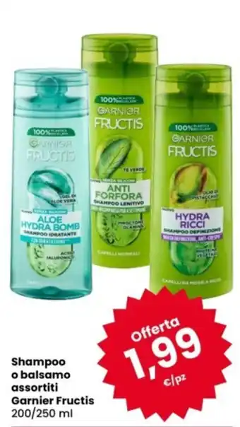 Shampoo o balsamo assortiti Garnier Fructis