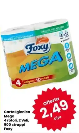 Eurospar Carta Igienica Mega Foxy offerta