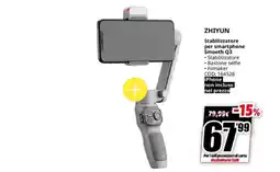 MediaWorld ZHIYUN Stabilizzatore per smartphone Smooth Q3 offerta