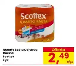 Eurospar Quanto Basta Carta da Cucina Scottex offerta