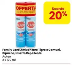 Eurospar Family Care Antizanzare Tigre e Comuni, Bipacco, Insetto Repellente Autan offerta