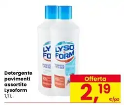 Eurospar Detergente pavimenti assortito Lysoform offerta