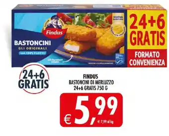 Deco Iperstore Findus Bastoncini di Merluzzo offerta