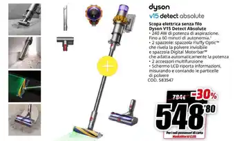 MediaWorld dyson v15 detect absolute offerta
