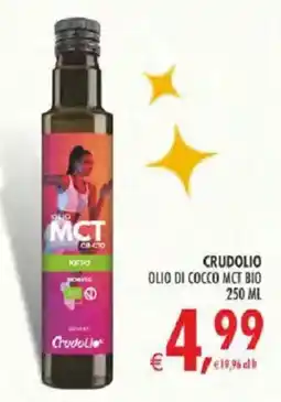 Deco Iperstore CRUDOLIO OLIO DI COCCO MCT BIO offerta