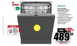 MediaWorld Lavastoviglie da incasso Hisense offerta