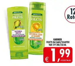 Deco Iperstore GARNIER FRUCTIS BALSAMO/SHAMPOO offerta
