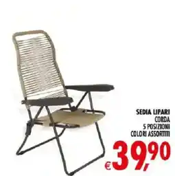Deco Iperstore Sedia Lipari Corda offerta