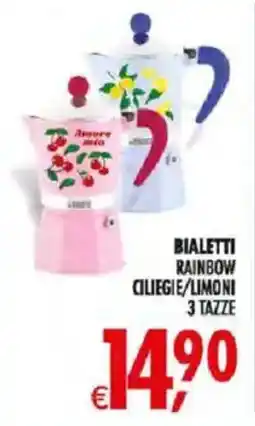 Deco Iperstore BIALETTI RAINBOW CILIEGIE/LIMONI offerta
