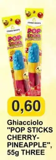 Mix Markt GhiaccioLO POP STICKS CHERRY-PINEAPPLE offerta