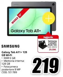 MediaWorld Samsung Galaxy Tab A11+ 128 GB Wi-Fi offerta