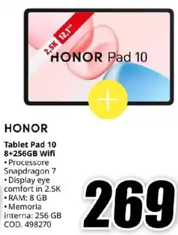 MediaWorld HONOR Pad 10 offerta