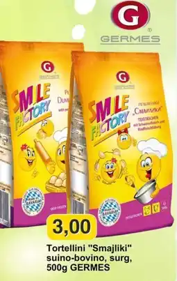 Mix Markt Tortellini "Smajliki" suino-bovino, surg, 500g GERMES offerta