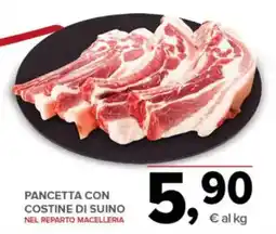 Todis PANCETTA CON COSTINE DI SUINO offerta