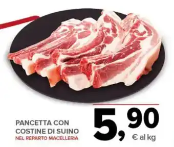 Todis PANCETTA CON COSTINE DI SUINO offerta