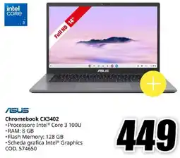 MediaWorld ASUS Chromebook CX3402 offerta