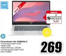 MediaWorld Chromebook 14A- NF0004NLX offerta