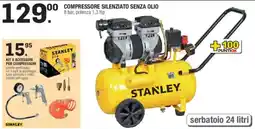 Brico OK Compressore silenziato senza olio stanley offerta