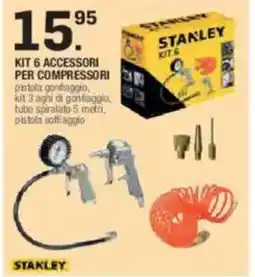 Brico OK Kit 6 accessori per compressori stanley offerta