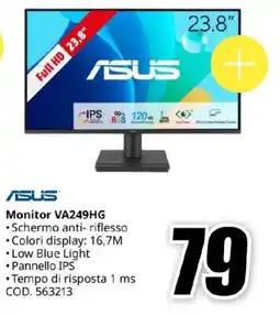 MediaWorld ASUS Monitor VA249HG offerta